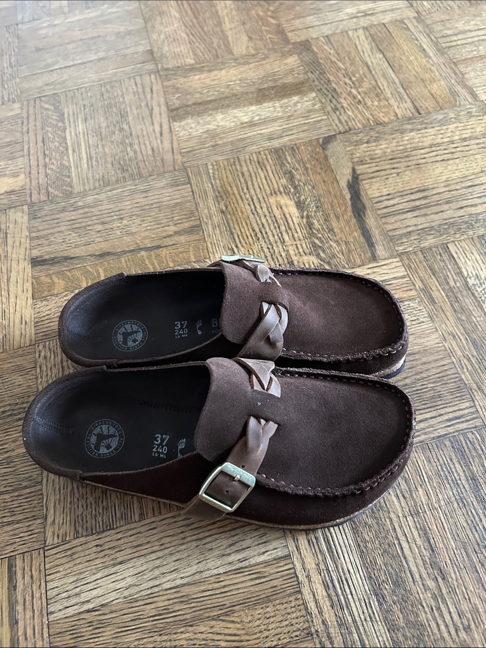 Birkenstock Women's Buckley Braid Clog Suede carafe color